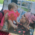15 x 15 cm Personalised Square Photo Slate