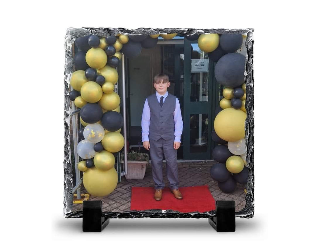 15 x 15 cm Personalised Square Photo Slate