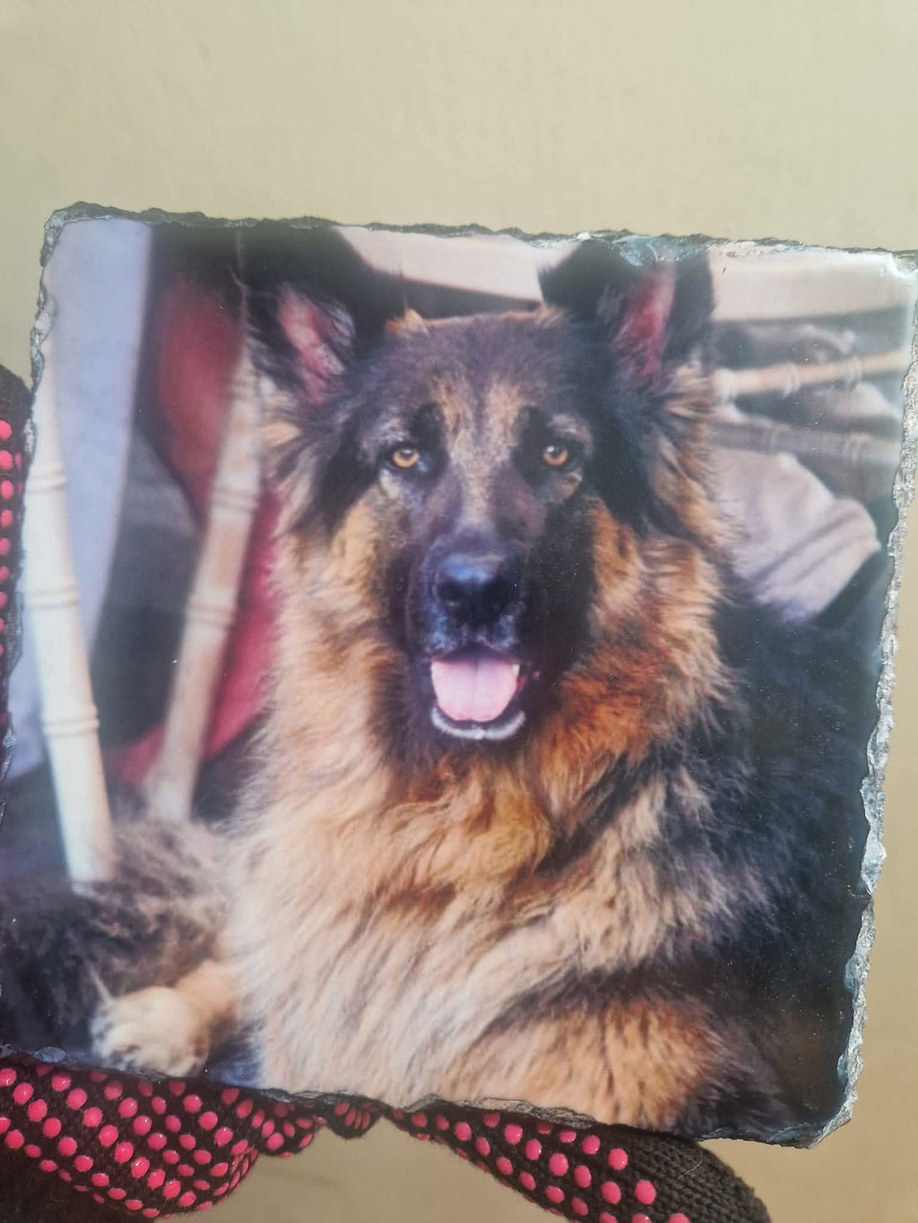 15 x 15 cm Personalised Square Photo Slate