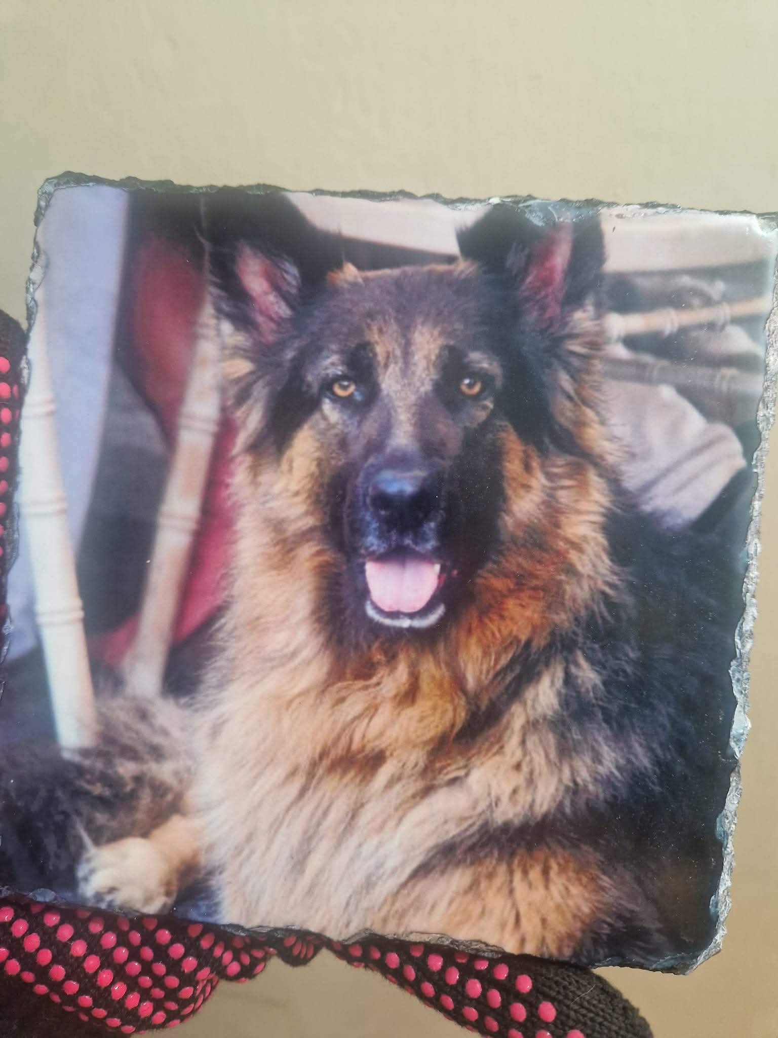 15 x 15 cm Personalised Square Photo Slate