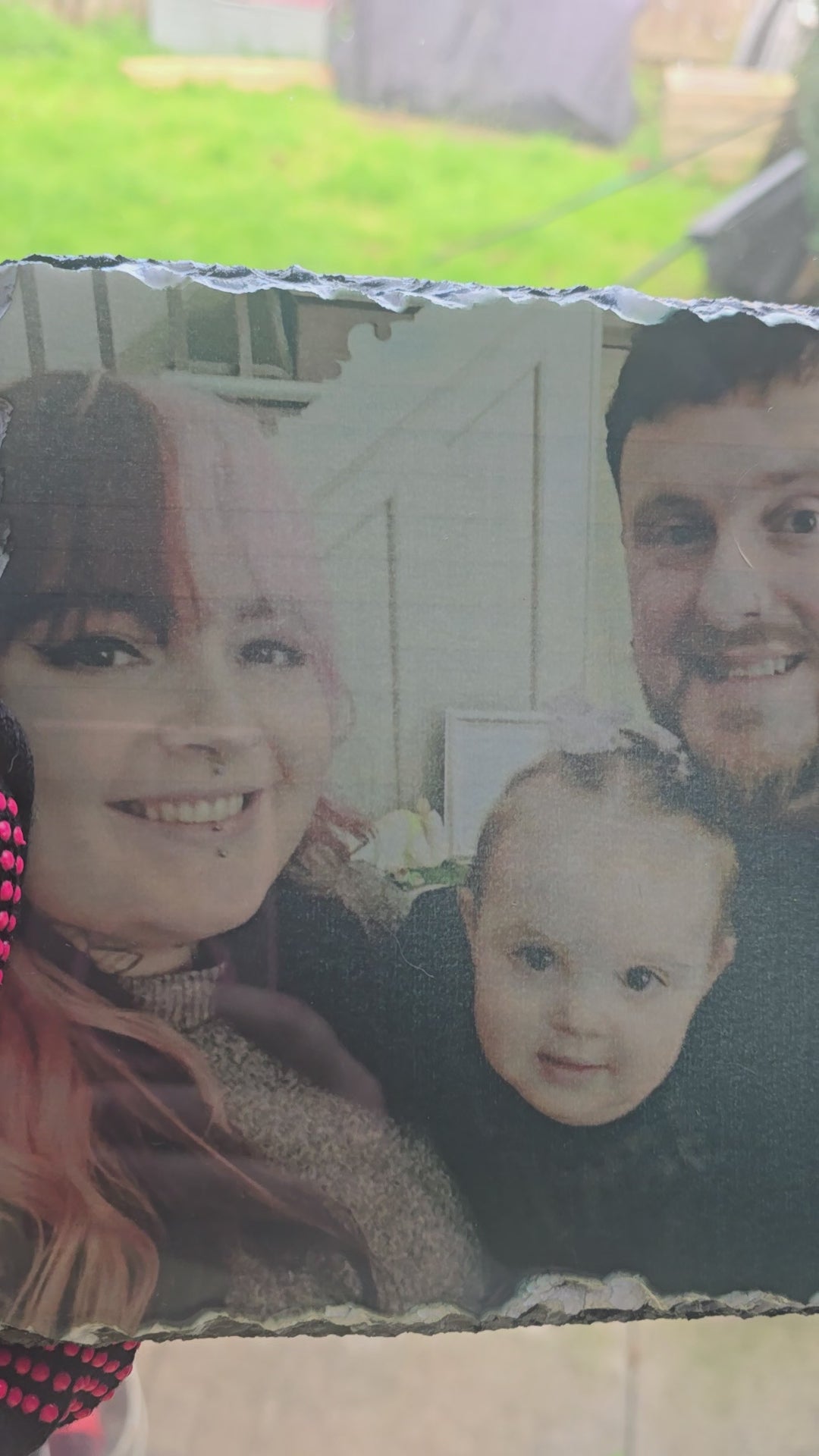 20 x 20 cm Photo Slate Square