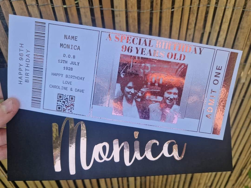 Foiled Gift Ticket