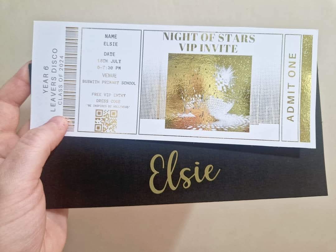 Foiled Gift Ticket